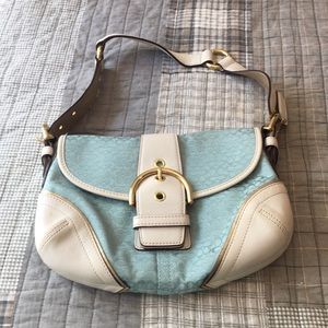 Coach signature C Aqua/Teal shoulder bag